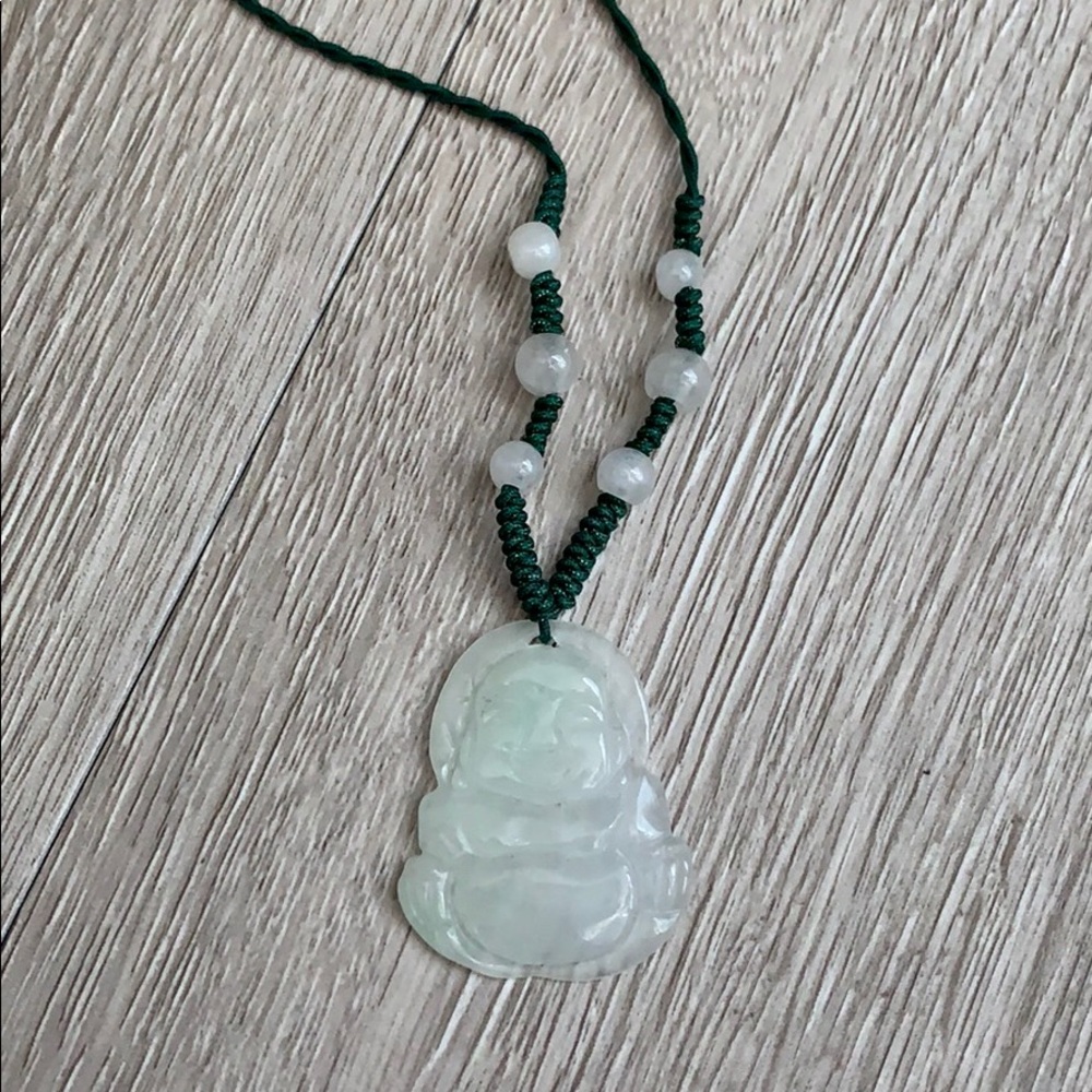 Adjustable neck Jade Buddha pendant